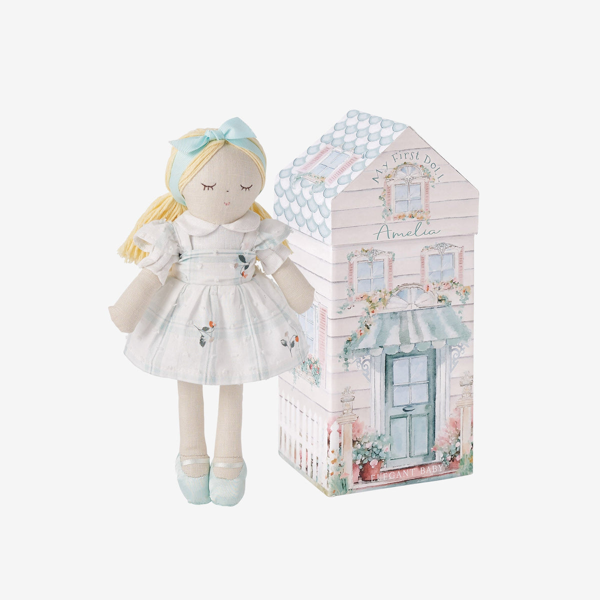 Amelia Linen Soft Plush Toy Boxed 25.4cm